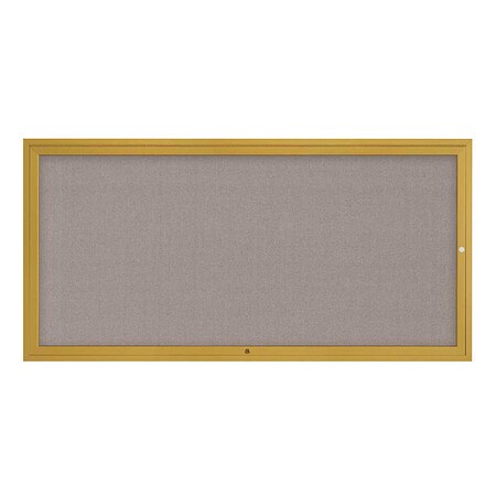 United Visual Products Corkboard, 72"x36", Pearl/Gold UV4071-GOLD-PEARL