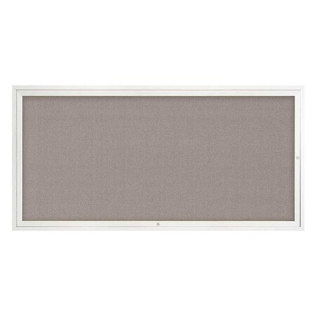 United Visual Products Corkboard, 72"x36", Pearl/White UV4071-WHITE-PEARL