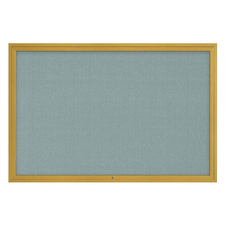 United Visual Products Corkboard, 72"x48", Cloud/Gold UV4081-GOLD-CLOUD