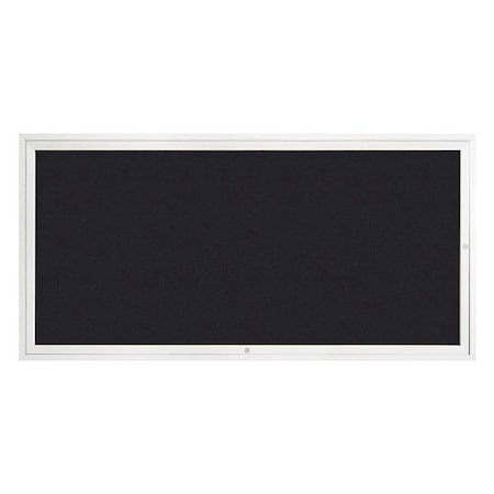 United Visual Products Corkboard, 72"x36", Rubber/White UV4071-WHITE-RUBBER