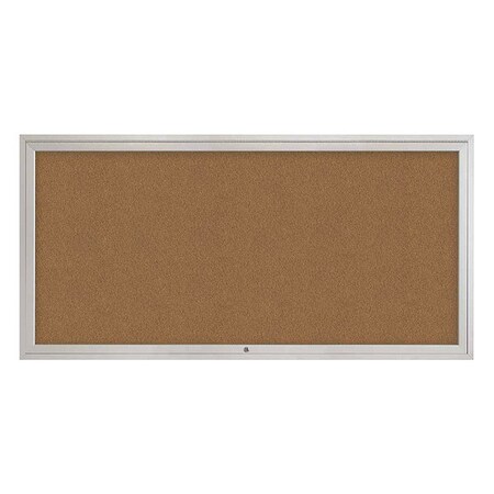 United Visual Products Corkboard, 72"x36", Synthetic Cork/Satin UV4071-SATIN-FORBO