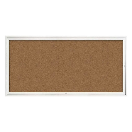 United Visual Products Corkboard, 72"x36", Synthetic Cork/White UV4071-WHITE-FORBO