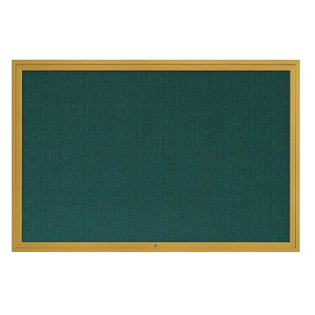 United Visual Products Corkboard, 72"x48", Dark Spruce/Gold UV4081-GOLD-DRKSPR