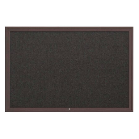 United Visual Products Corkboard, 72"x48", Black/Bronze UV4081-BRONZE-BLACK