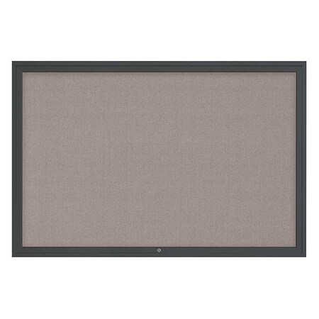 United Visual Products Corkboard, 72"x48", Pearl/Black UV4081-BLACK-PEARL