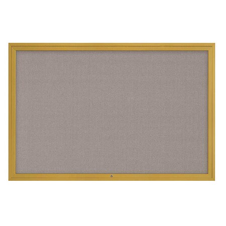 United Visual Products Corkboard, 72"x48", Pearl/Gold UV4081-GOLD-PEARL