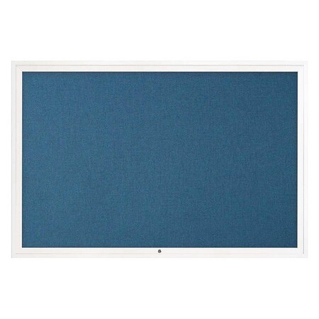 United Visual Products Corkboard, 72"x48", Ultramarine/White UV4081-WHITE-ULTMAR