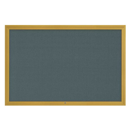 United Visual Products Corkboard, 72"x48", Blue Spruce/Gold UV4081-GOLD-BLSPRU