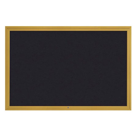 United Visual Products Corkboard, 72"x48", Rubber/Gold UV4081-GOLD-RUBBER