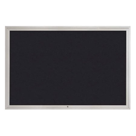 United Visual Products Corkboard, 72"x48", Rubber/Satin UV4081-SATIN-RUBBER