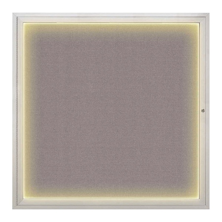 United Visual Products Corkboard, 48"x48", Surf/Satin UV416I48-SATIN-SURF
