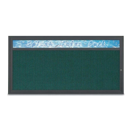 United Visual Products Corkboard, 72"x36", Dark Spruce/Black UV433H1-BLACK-DRKSPR