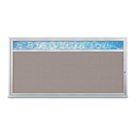 United Visual Products Corkboard, 72"x36", Pearl/Satin UV433H1-SATIN-PEARL