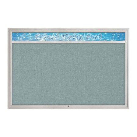 United Visual Products Corkboard, 72"x48", Cloud/White UV434H1-WHITE-CLOUD