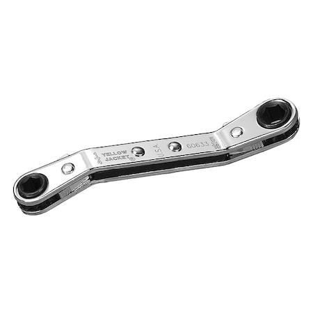 Yellow Jacket Hex Ratchet, 7 in L, Steel 60633