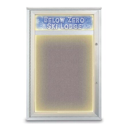 United Visual Products Corkboard, 24"x36", Surf/Satin UV450HILEDPLUS-SATIN-SURF