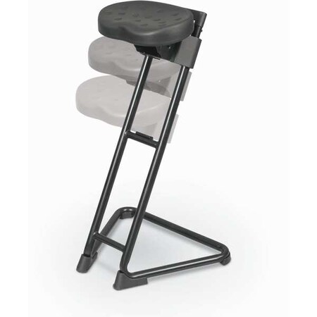 Mooreco Sit/StandStool, Up-Rite Perch, Blk, 33.3"H 34797-1