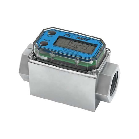 Flomec Electronic Flowmeter, 1", FNPT, 4.3" L G2A10NQ9GMA