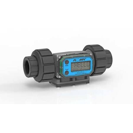 Flomec Electronic Flowmeter, 1", FNPT, 7.3" L G2P10NQ9GMA
