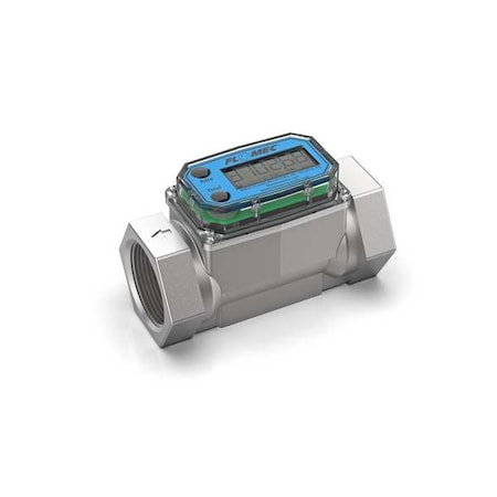 Flomec Electronic Flowmeter, 1 1/2", FNPT, 4.5" L G2S15NQ9GMB