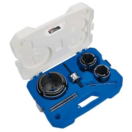 Lenox Hole Saw Kit, 11pcs, Sizes:2.125"-4.625 LXAH411SET