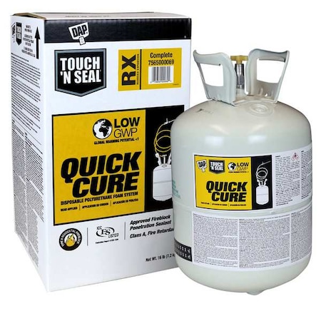 Touch N Seal Spray Foam Sealant, 16 lb, Cylinder, Cream, RX 7565000069