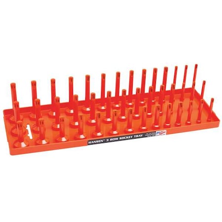 Hansen Global SocketTray, Orange, Plastic, 311/16in, 1PK 12053
