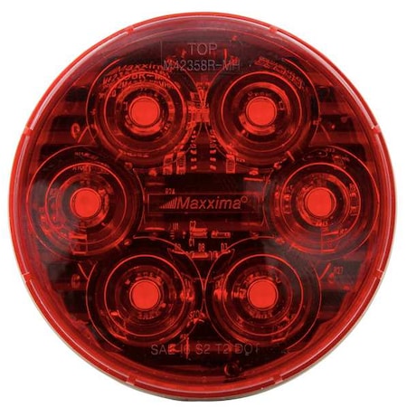 Maxxima LED Red 4" Round Stop/Tail/Turn M42358RDF-MH
