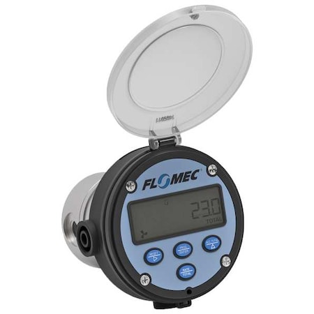Flomec Electronic Flowmeter, 3/8", FNPT, 2.68" L OM008S513-822R5G