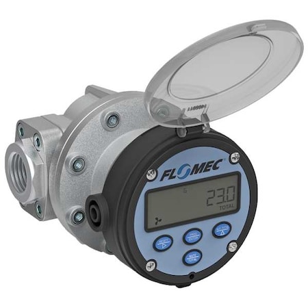 Flomec Electronic Flowmeter, 1", FNPT, 4.3" L OM025A001-822R5G
