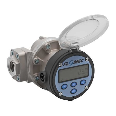 Flomec Electronic Flowmeter, 1", FNPT, 4.1" L OM025S003-822R5G