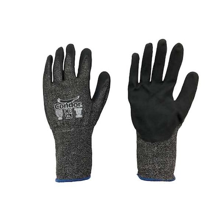Condor Cut-Resistant Gloves, Cut Level A2 , Dipped , Nitrile , Foam , L 1 PR 61CV46