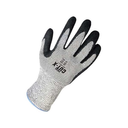Bdg Coated Cut-Resistant Gloves, Cut Level A3 , Dipped , Latex , Rough , XL 1 PR 99-1-9701-10