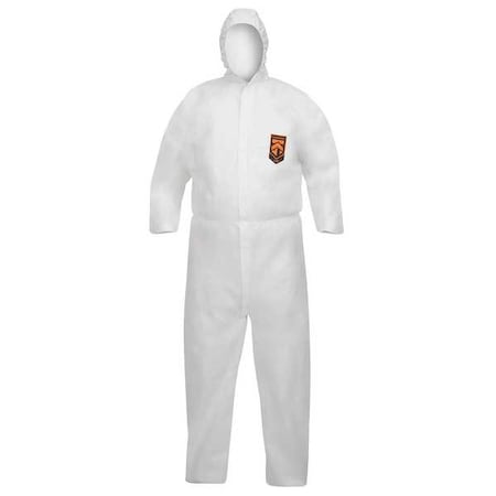Kleenguard Coveralls, 3XL, White, KleenGuard A40, PK25 47999