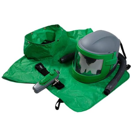 Gvs-Rpb Supplied Air Respirator, Green/Gray/Black, RPB Nova 3 Blast Respirator With C40 Climate Control, Nova 3 NV3-705-50