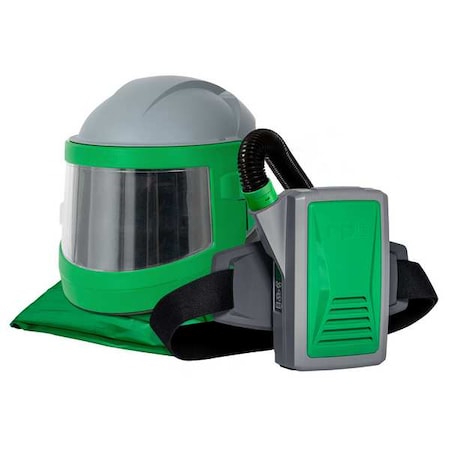 Gvs-Rpb Blast Helmet, Green/Gray/Black, RPB Nova 3, includes NV3-750 Respirator Cape, 04-831 Breathing Tube, 03-801 PX5 Air Assembly, Nova 3 NV3-708-50