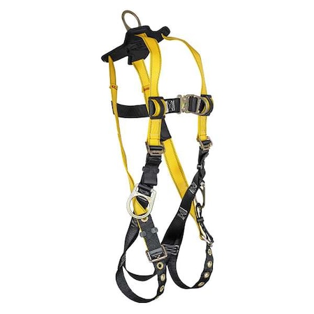 Condor Not Applicable Full Body Harness, M, 420 lb, Quick-Connect Chest/ Tongue Leg Straps 61DD40