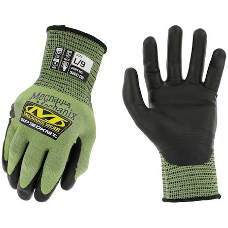 Mechanix Wear Cut-Resistant Coated Gloves, Cut Level A4 , Dipped , Water-Based Polyurethane , Smooth , 9 1 PR S2EC-06-009