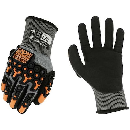 Mechanix Wear Knit Gloves, Cut Level A7 , Dipped , Nitrile , Sandy , 9 1 PR S5EP-03-009