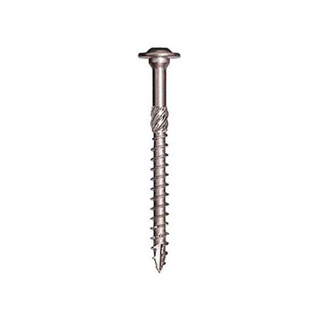 Grk Fasteners Deck Screw, 5/16 in x 4 in, 18-8 Stainless Steel, Flange Round Head, Torx Drive, 400 PK GRK30225