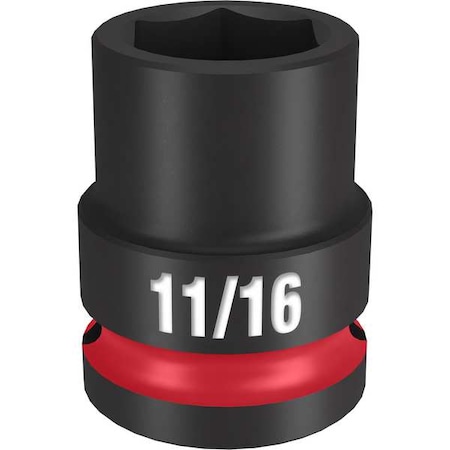 Milwaukee Tool 11/16 in. SHOCKWAVE Impact Duty 1/2 in. Drive Standard 6 Point Impact Socket 49-66-6205