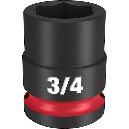 Milwaukee Tool 3/4 in. SHOCKWAVE Impact Duty 1/2 in. Drive Standard 6 Point Impact Socket 49-66-6206