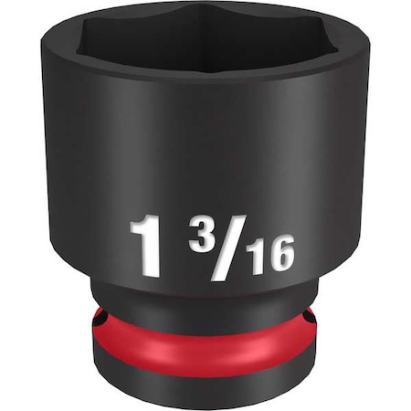 Milwaukee Tool 1-3/16 in. SHOCKWAVE Impact Duty 1/2 in. Drive Standard 6 Point Impact Socket 49-66-6213