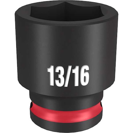 Milwaukee Tool 13/16 in. SHOCKWAVE Impact Duty 3/8 in. Drive Standard 6 Point Impact Socket 49-66-6111