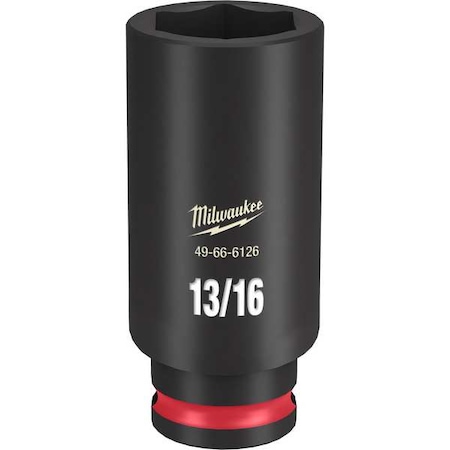 Milwaukee Tool 13/16 in. SHOCKWAVE Impact Duty 3/8 in. Drive Deep Well 6 Point Impact Socket 49-66-6126