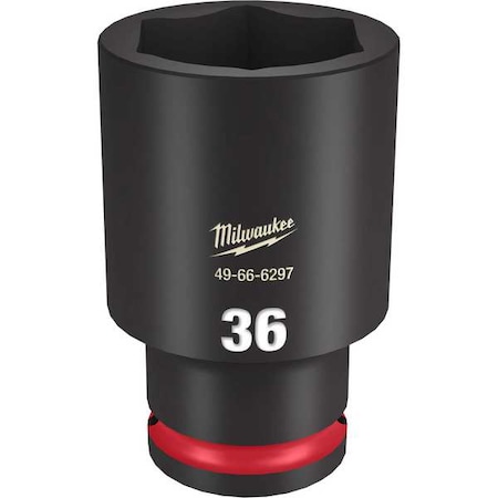 Milwaukee Tool 36mm SHOCKWAVE Impact Duty 1/2 in. Drive Deep Well 6 Point Impact Socket 49-66-6297
