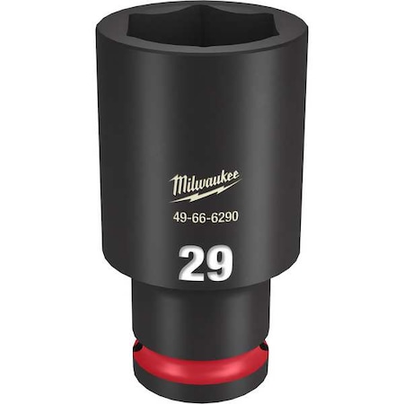 Milwaukee Tool 29mm SHOCKWAVE Impact Duty 1/2 in. Drive Deep Well 6 Point Impact Socket 49-66-6290