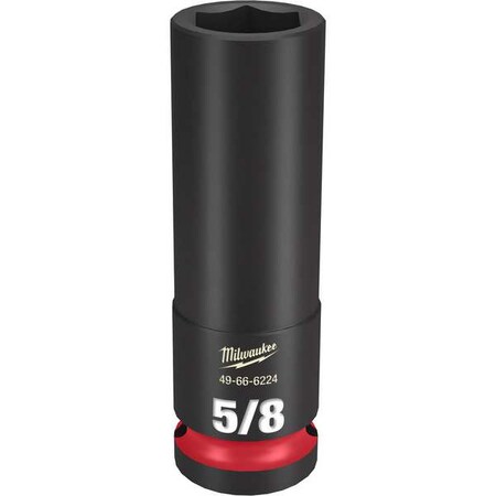 Milwaukee Tool 5/8 in. SHOCKWAVE Impact Duty 1/2 in. Drive Deep Well 6 Point Impact Socket 49-66-6224