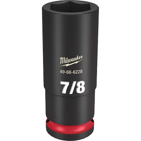 Milwaukee Tool 7/8 in. SHOCKWAVE Impact Duty 1/2 in. Drive Deep Well 6 Point Impact Socket 49-66-6228
