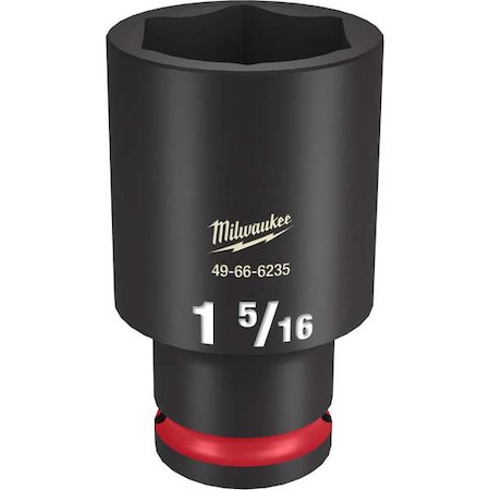Milwaukee Tool 1-5/16 in. SHOCKWAVE Impact Duty 1/2 in. Drive Deep Well 6 Point Impact Socket 49-66-6235